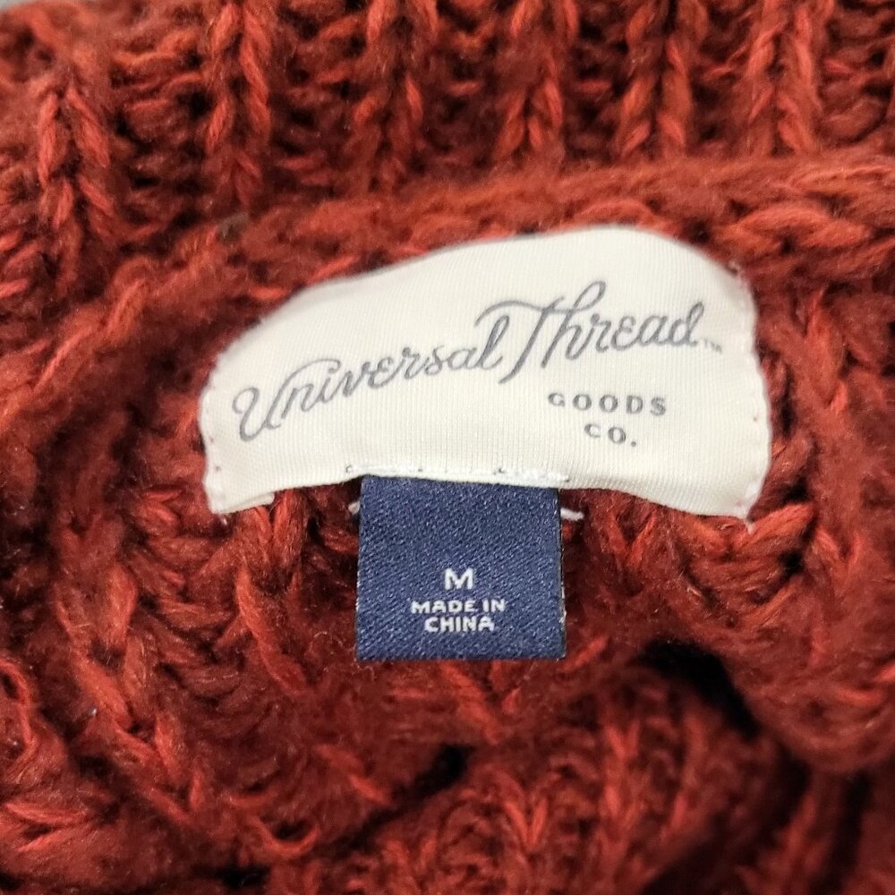 Universal Thread Vibrant Burnt Orange/Red Cowl Ne… - image 3